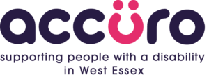 Accuro-Logo Supporting people with a disability in West Essex